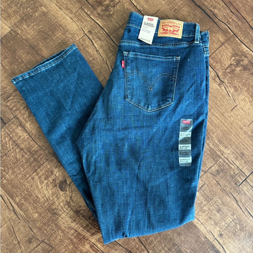 NWT | Levi’s Lapis Heyday Straight-Leg Jeans - Picture 1 of 10